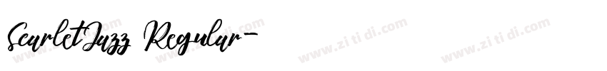 ScarletJazz Regular字体转换 ScarletJazz Regular字体转换